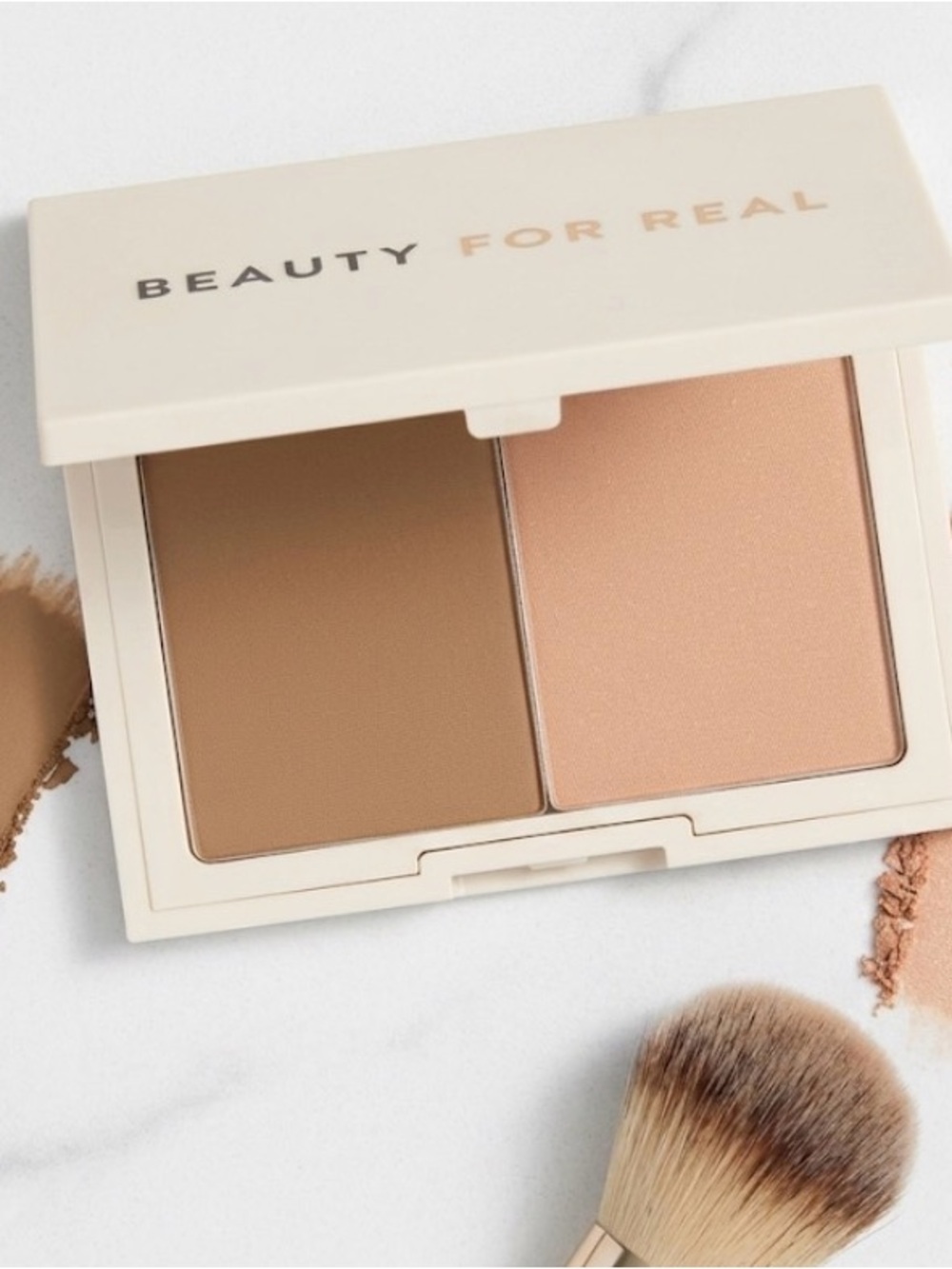 Beauty For Real Sun Sculpt Weightless Bronzer Duo Shimmer Powder NIB